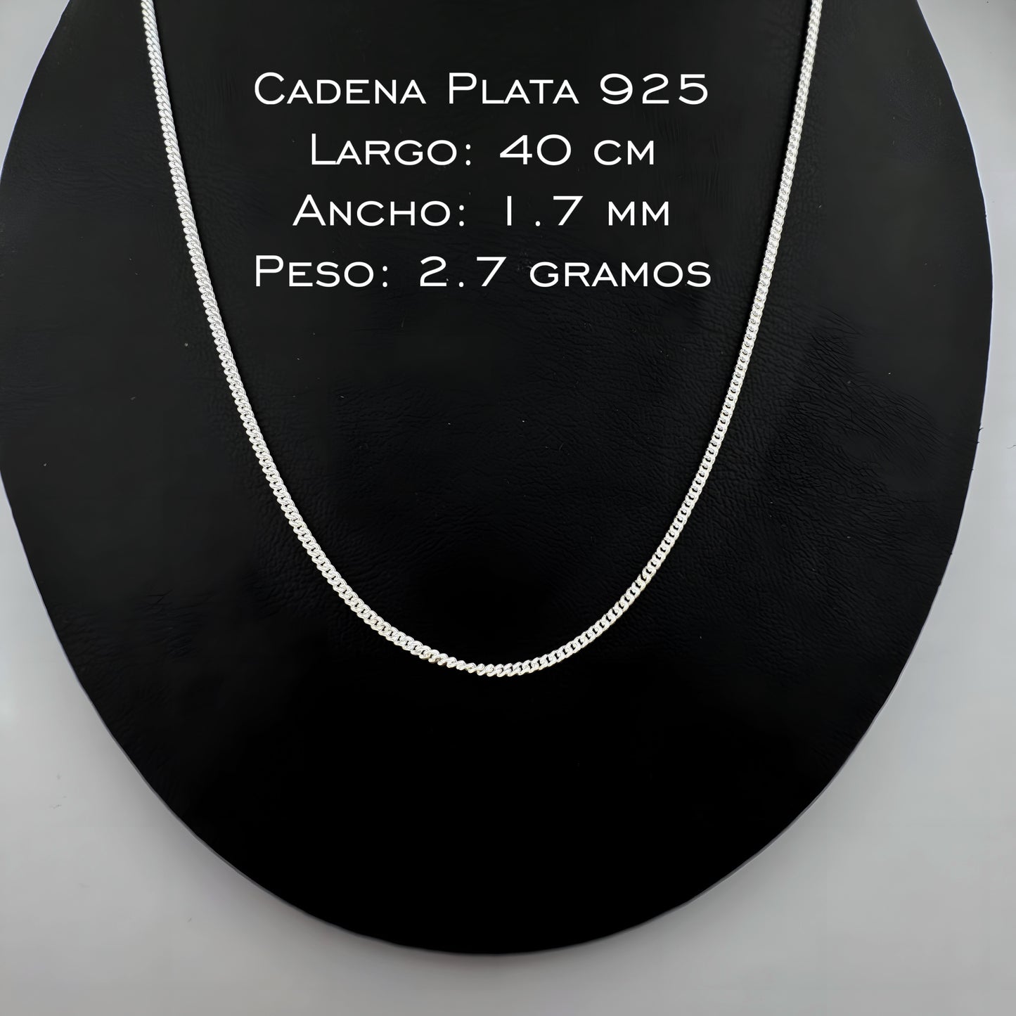Cadena Plata 925 1.7 mm x 40 cm