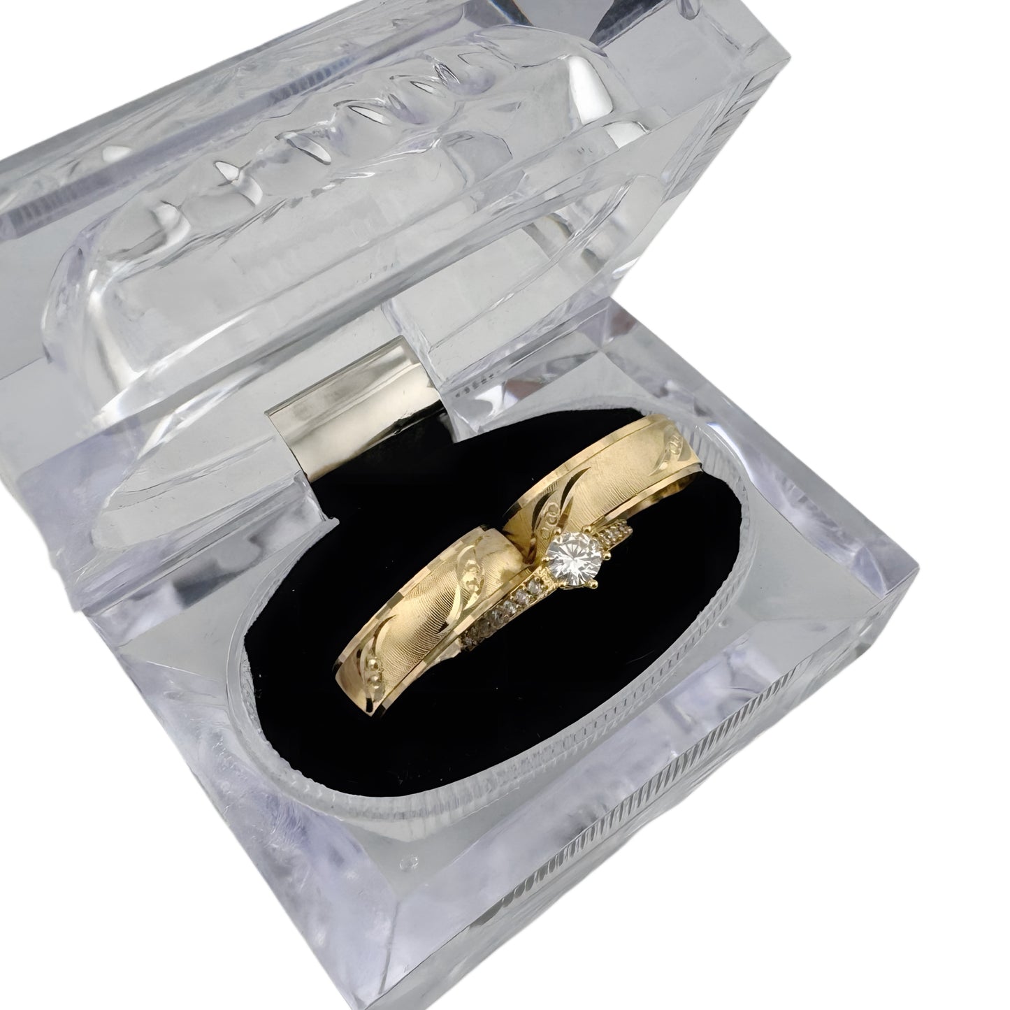 3 piezas Argolla Serpentina con baño de Oro 24k