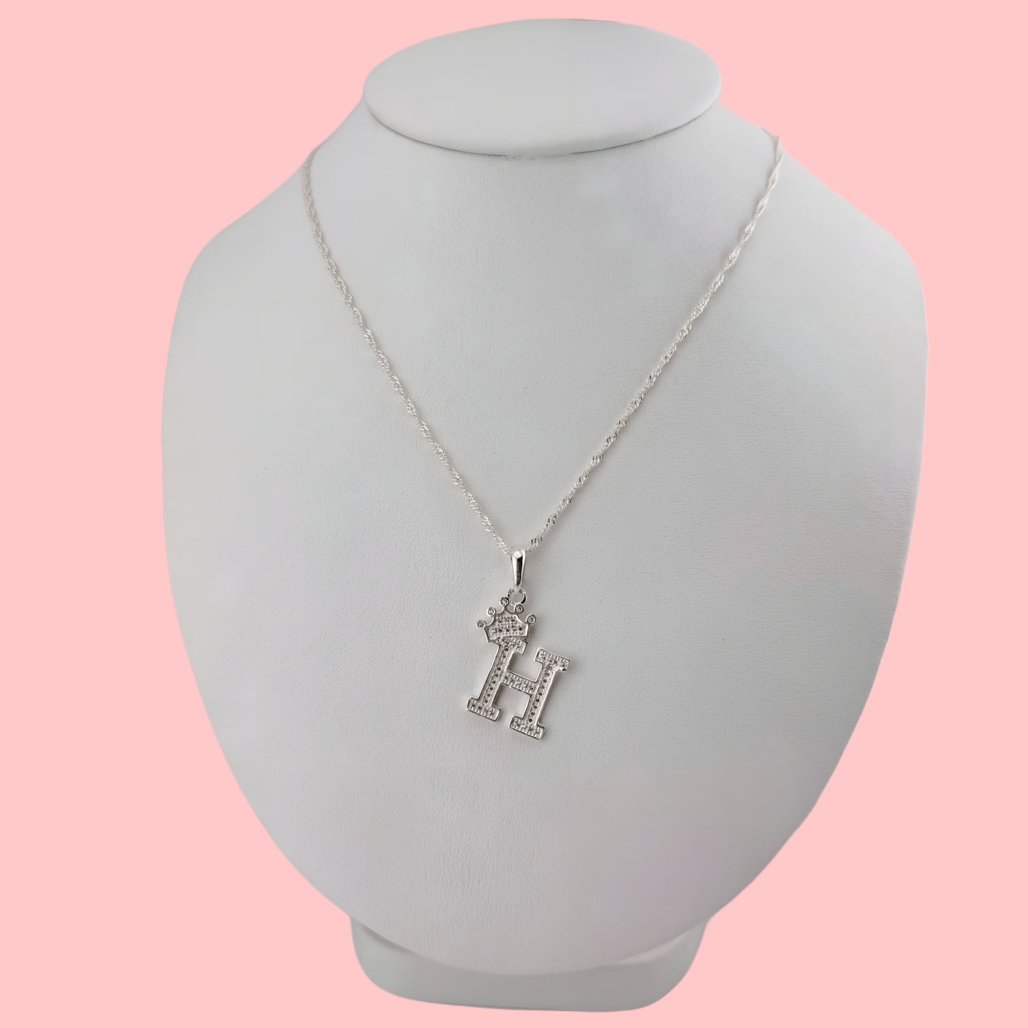 DIJE PLATA 925 LETRA H