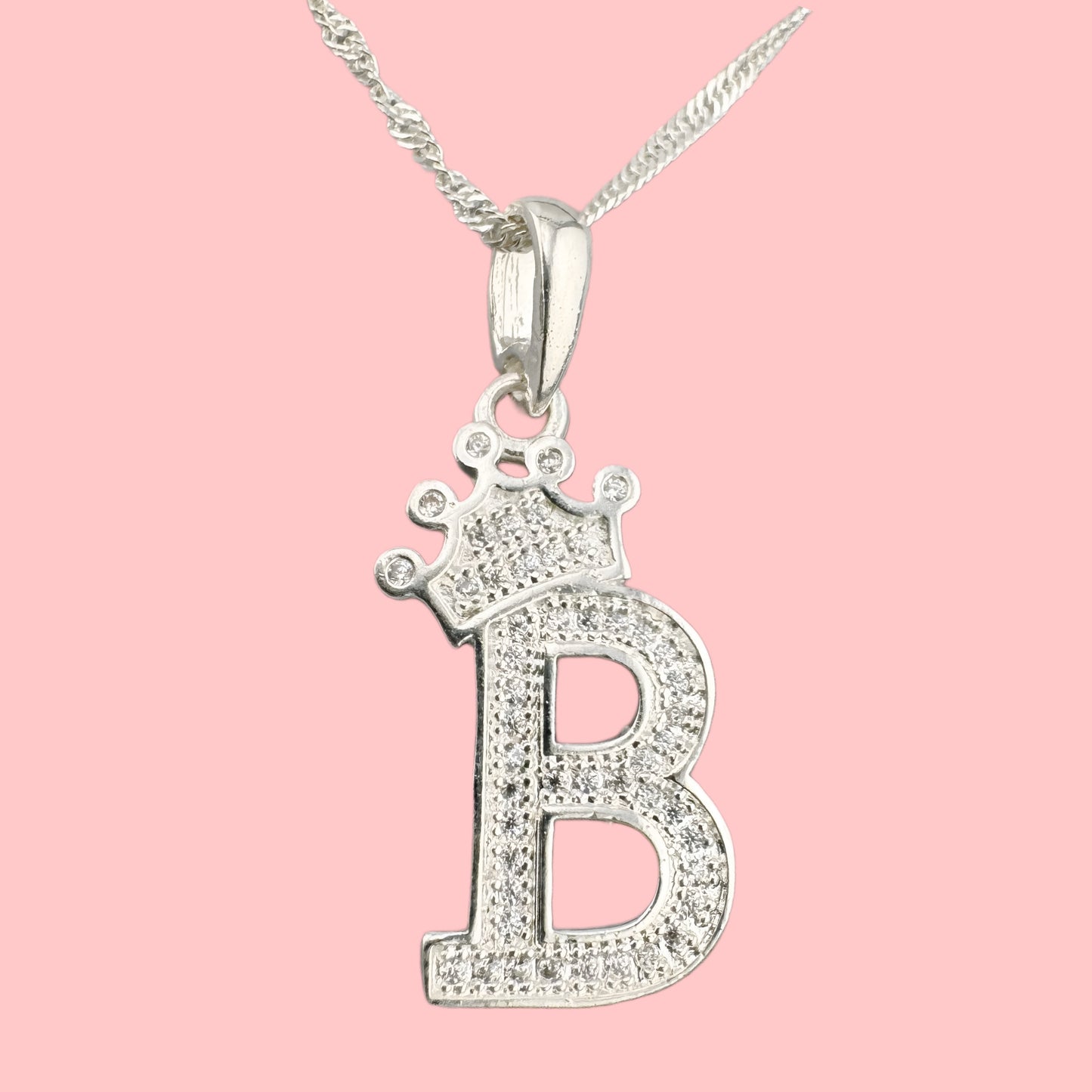 DIJE PLATA 925 LETRA B