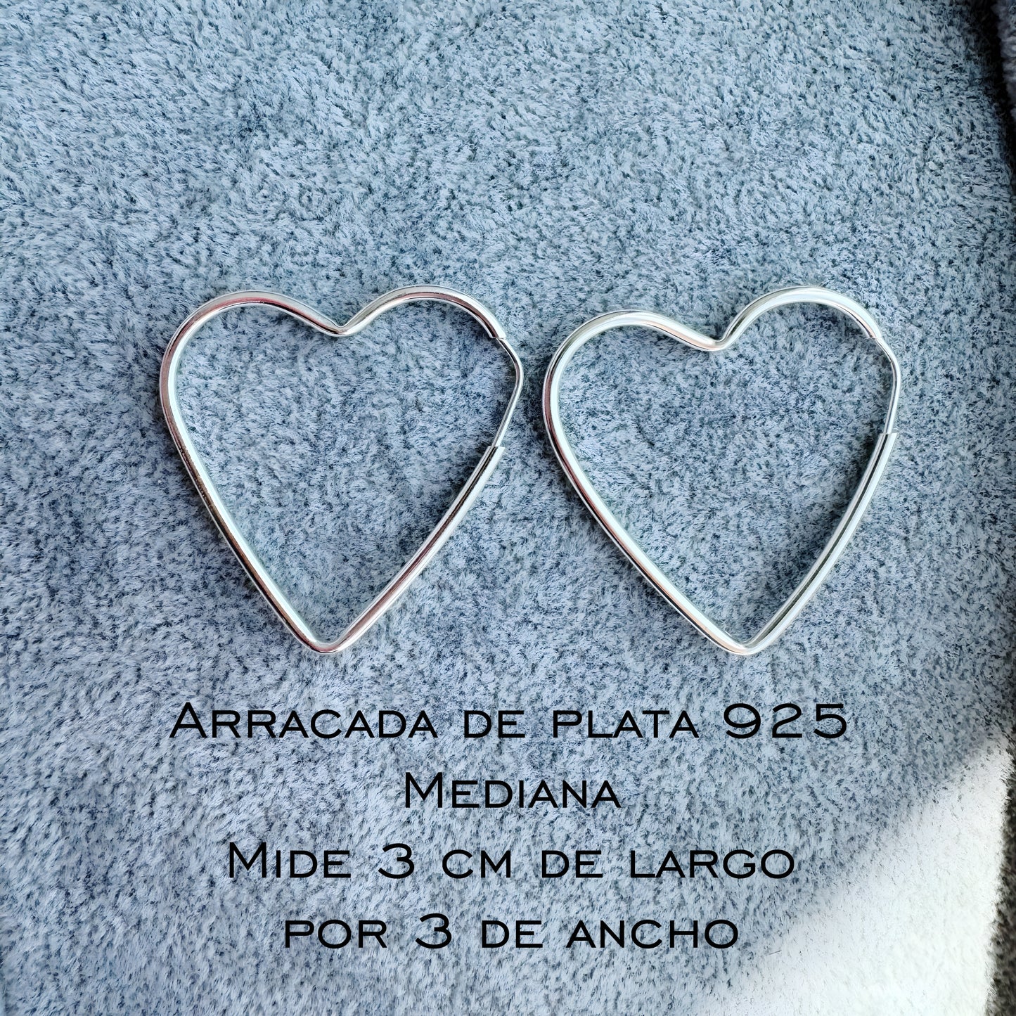 Arracada corazón mediana