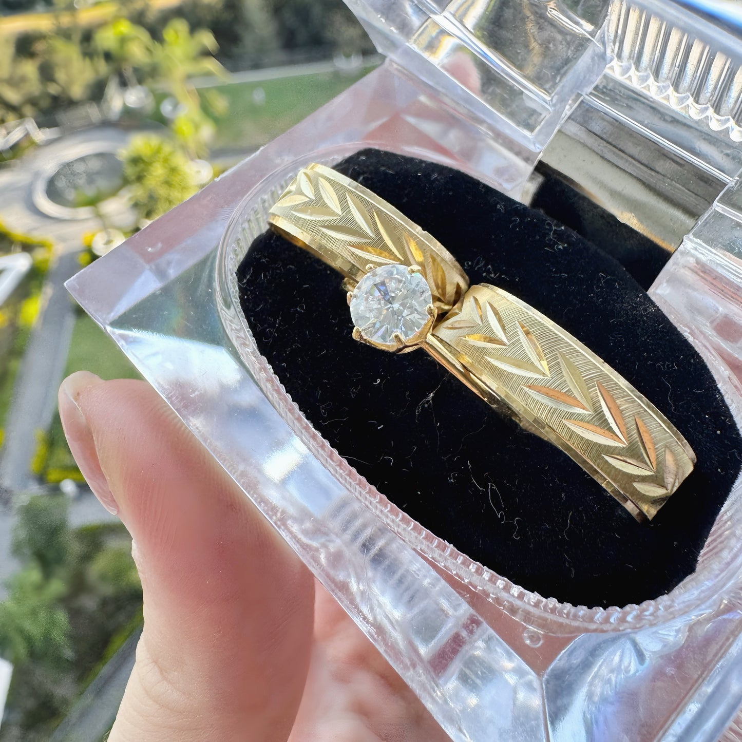 3 piezas Argolla Helen con baño de oro 24k