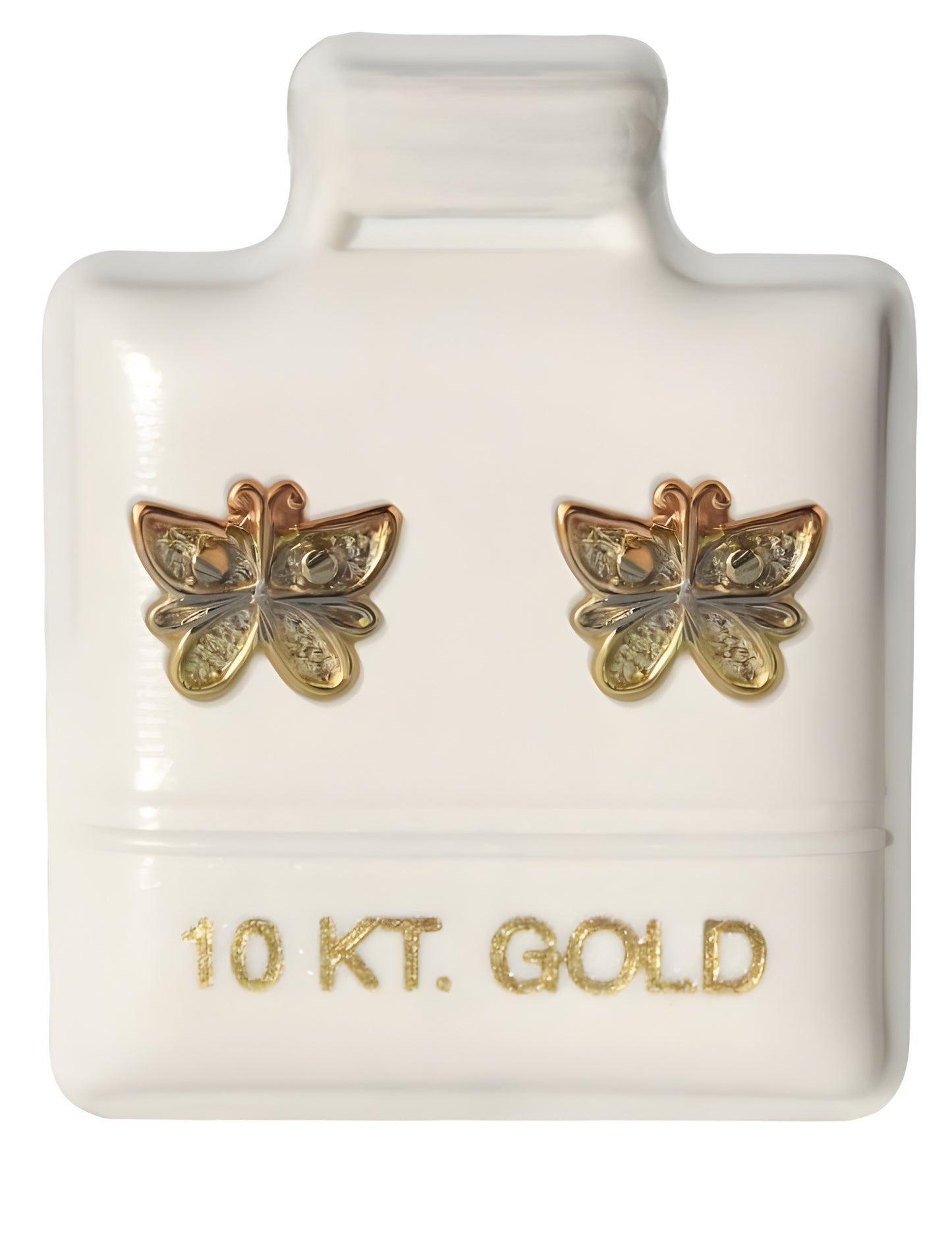 Arete Broquel Mariposa oros 3 colores Ch