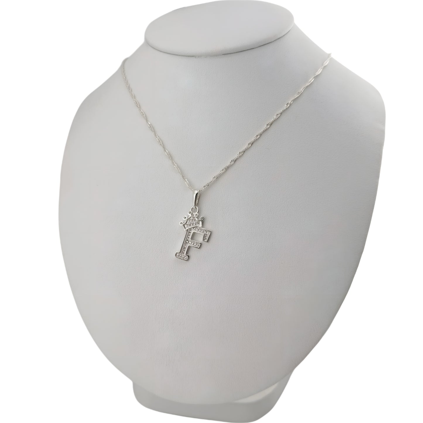 DIJE PLATA 925 LETRA F