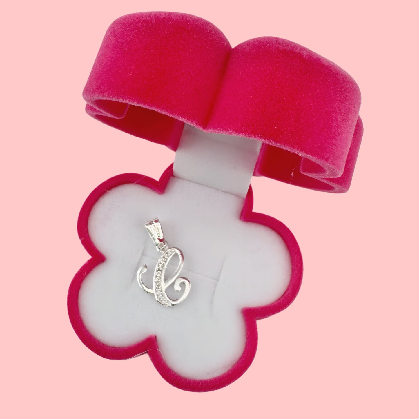 Dije Plata .925 Iniciales con Circonias Pequeño Letra C