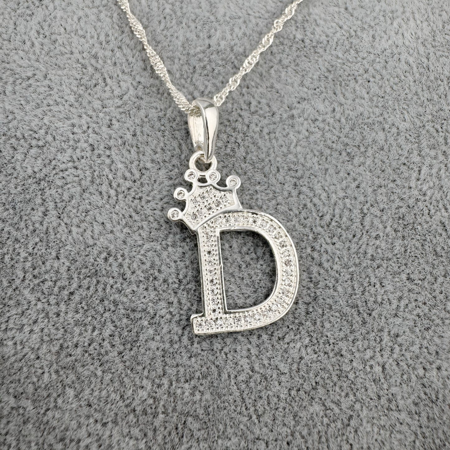 DIJE PLATA 925 LETRA D
