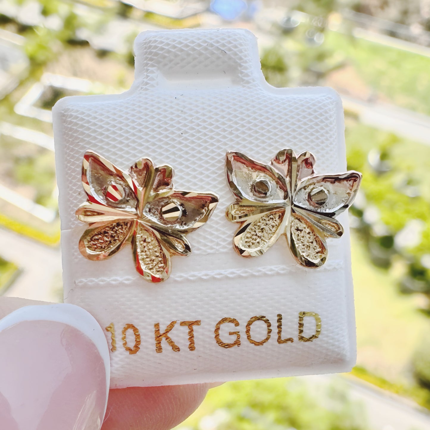 Mariposa oro 3 colores grande