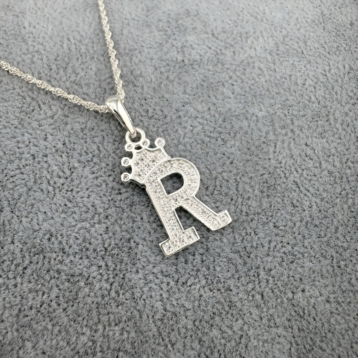 DIJE PLATA 925 LETRA R