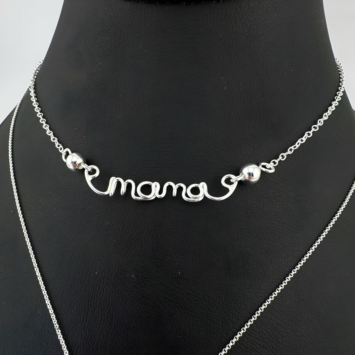 Gargantilla doble mamá rosa