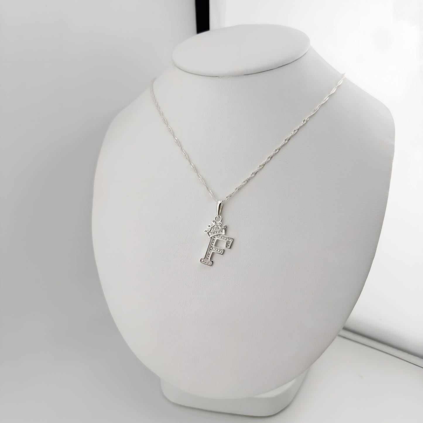 DIJE PLATA 925 LETRA F