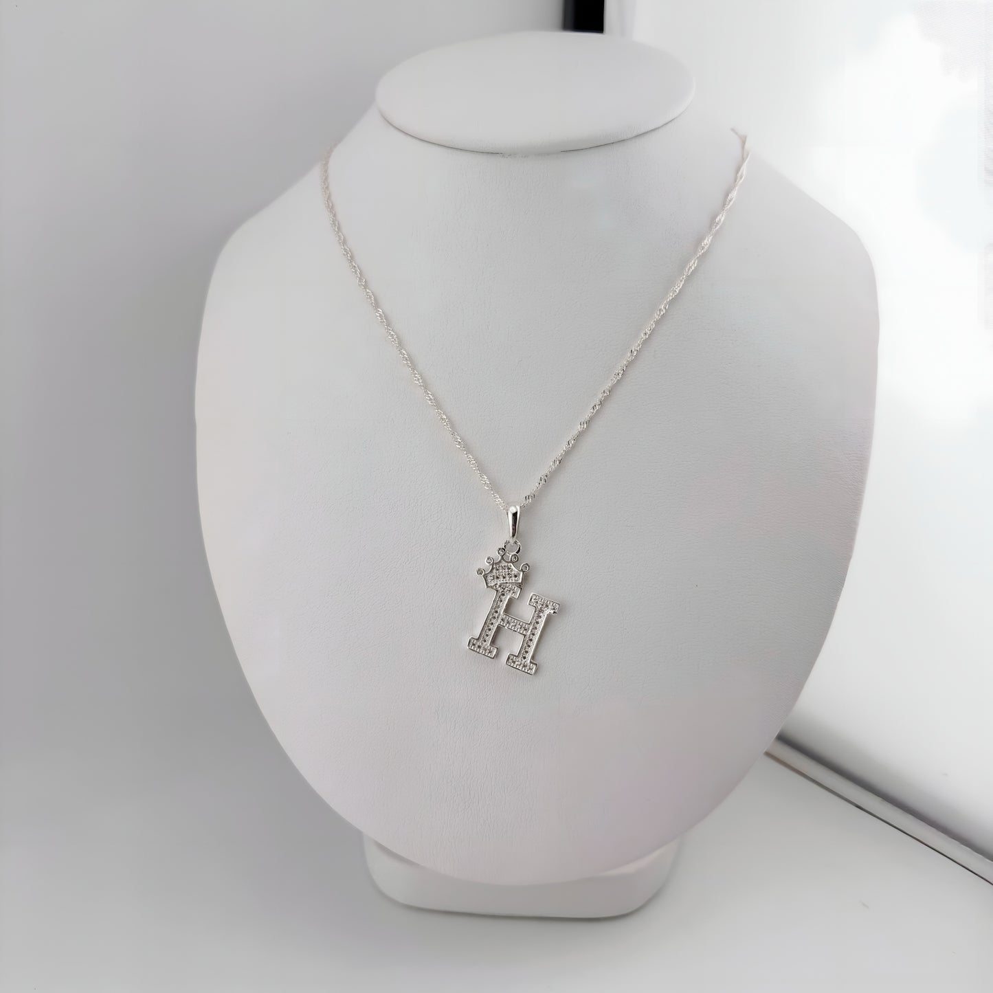 DIJE PLATA 925 LETRA H