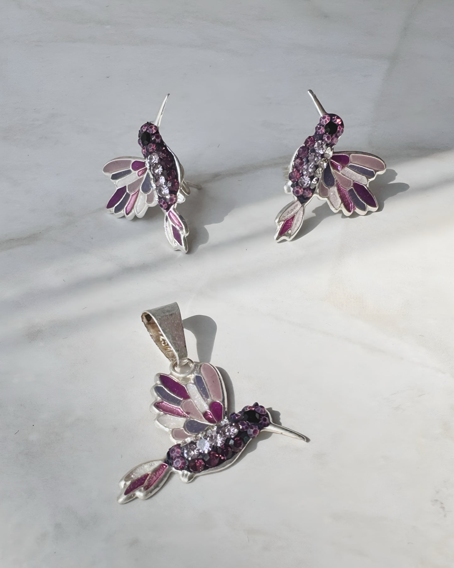 Juego colibrí morado