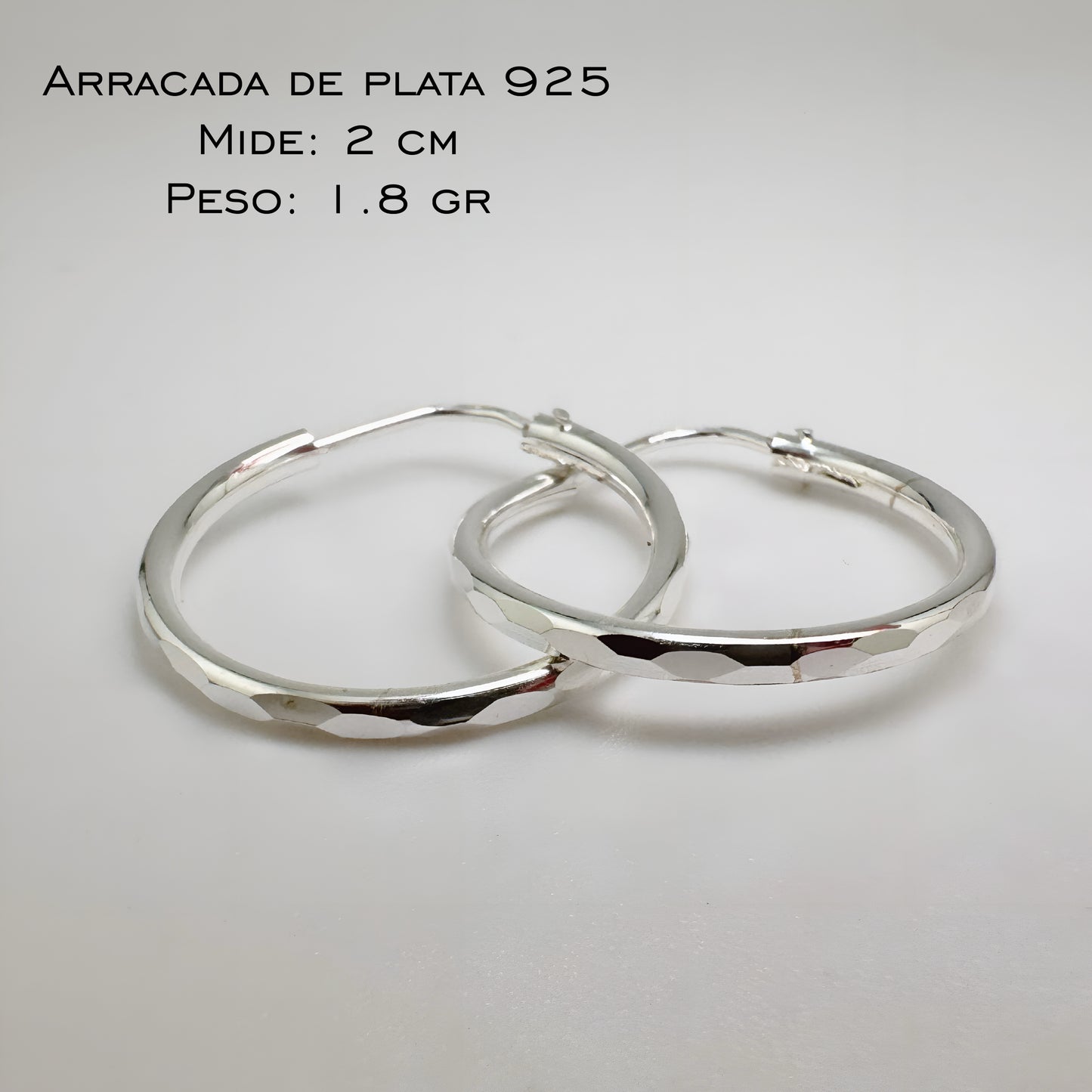 Arracada Facetada 2 cm