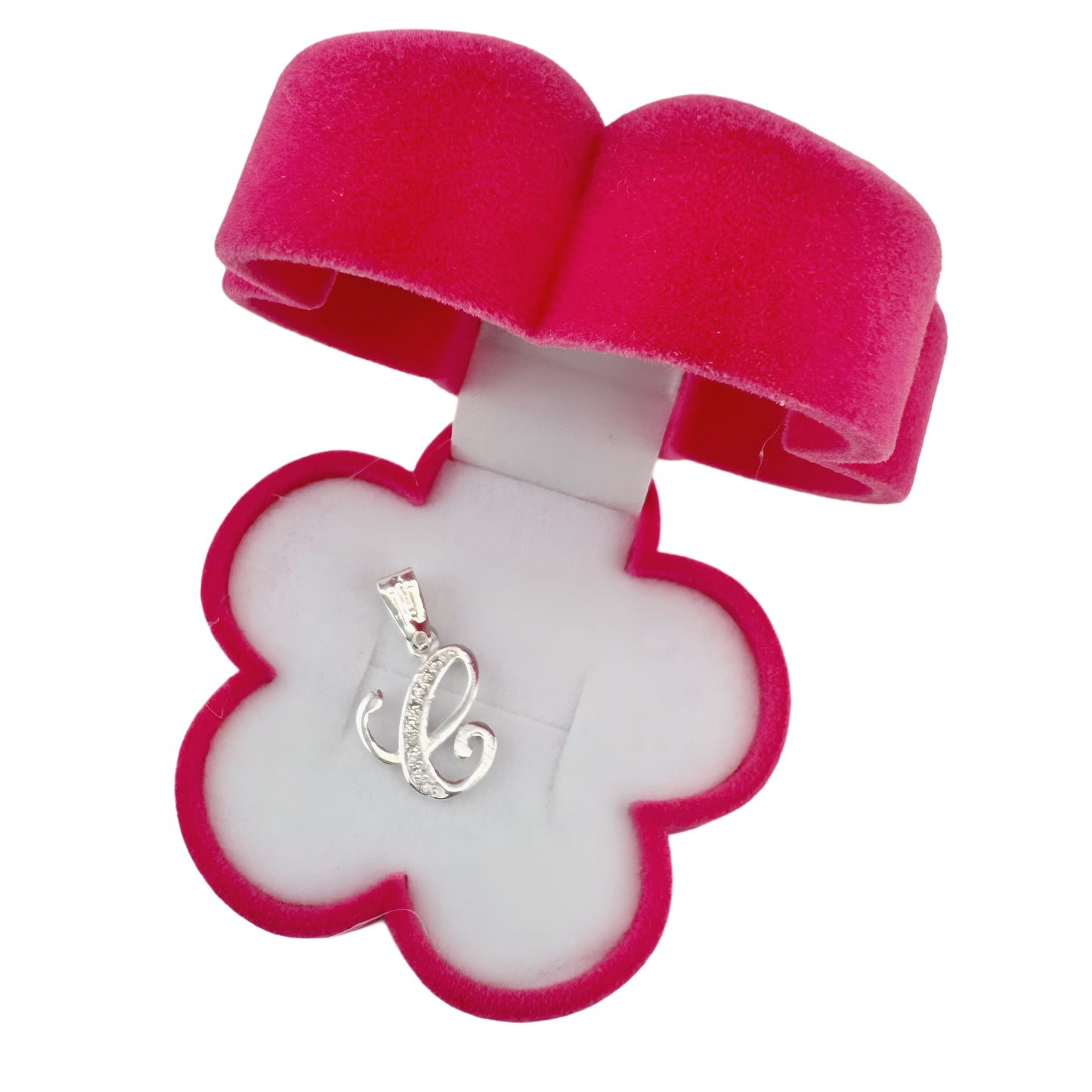 Dije Plata .925 Iniciales con Circonias Pequeño Letra C