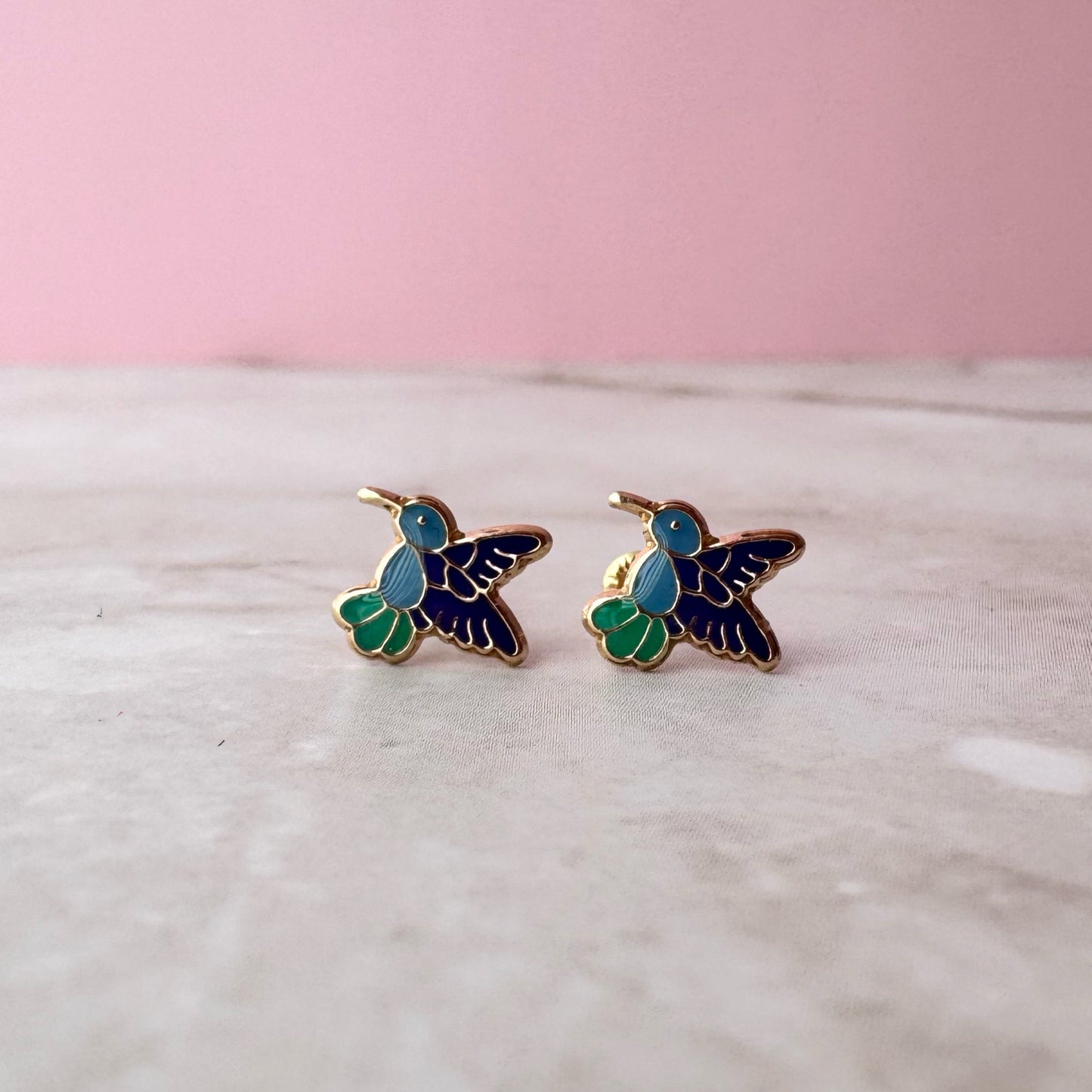 Colibrí Esmaltado Azul