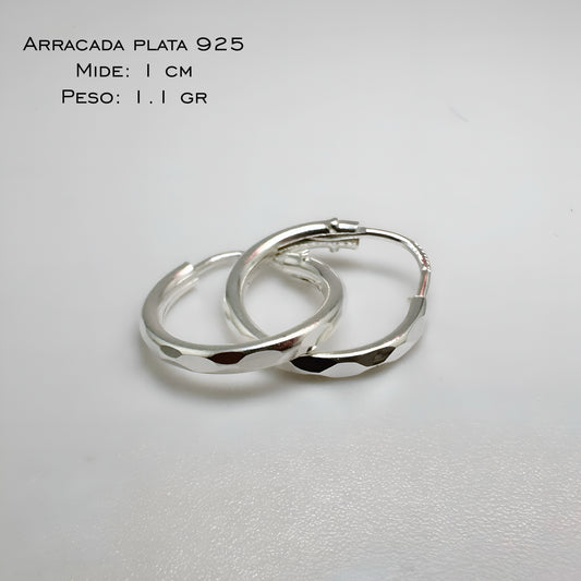 Arracada Facetada 1cm