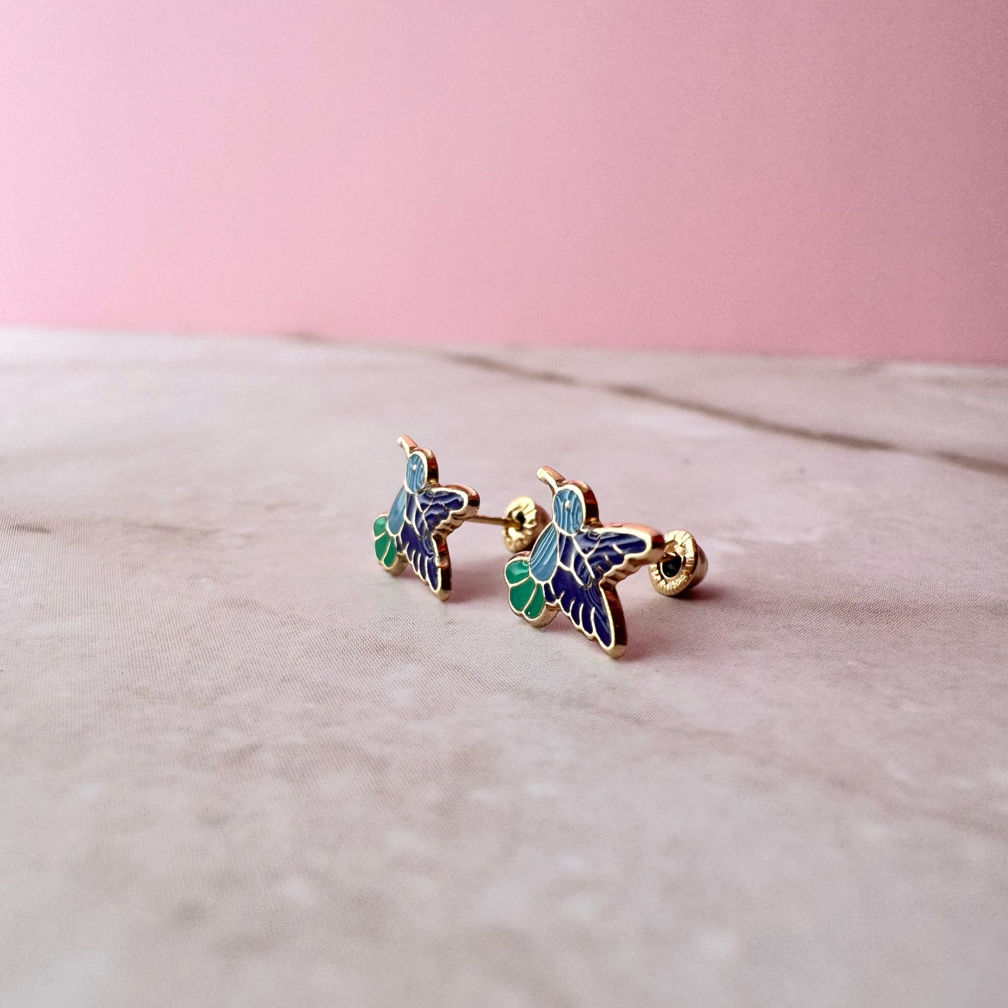 Colibrí Esmaltado Azul