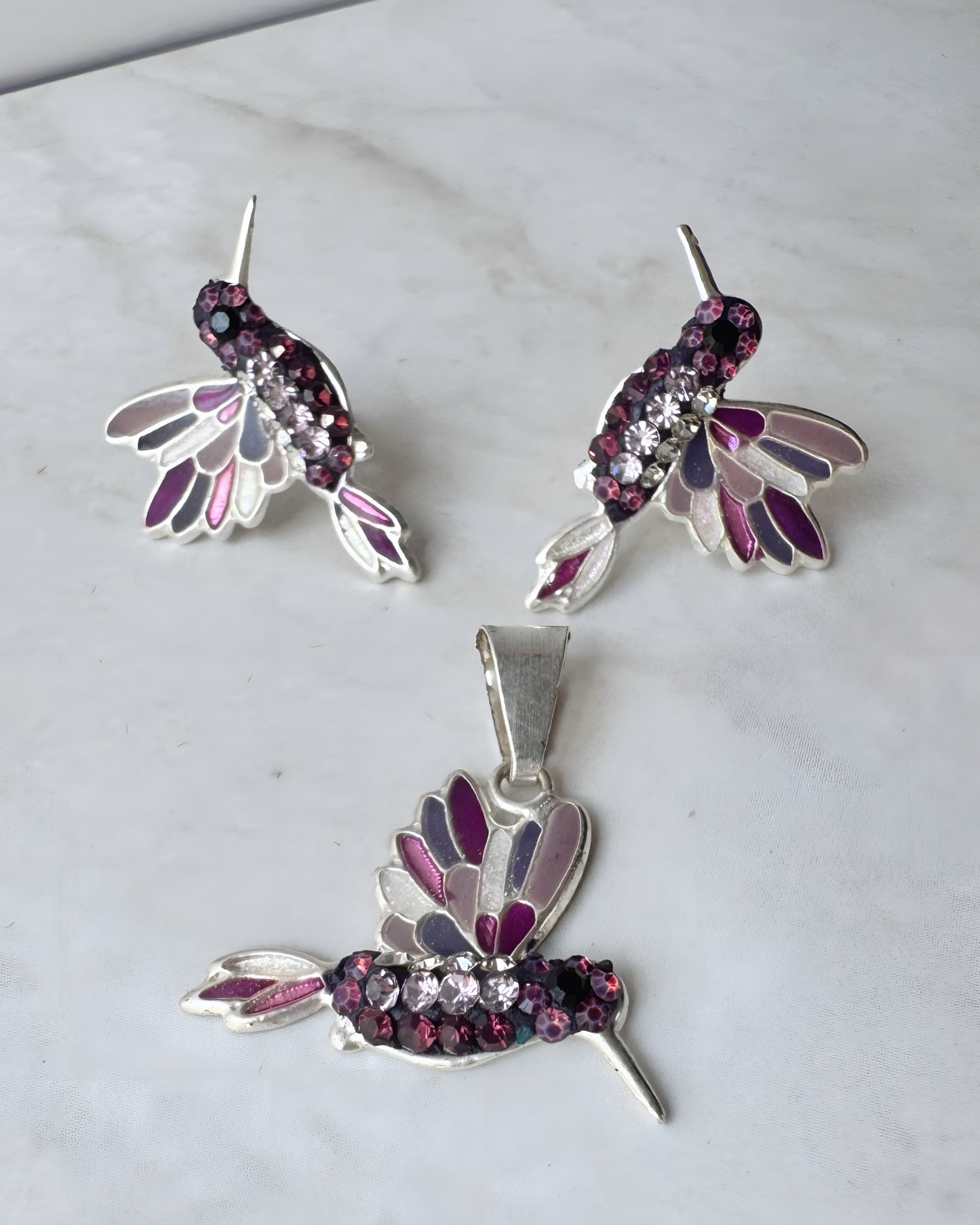 Juego colibrí morado