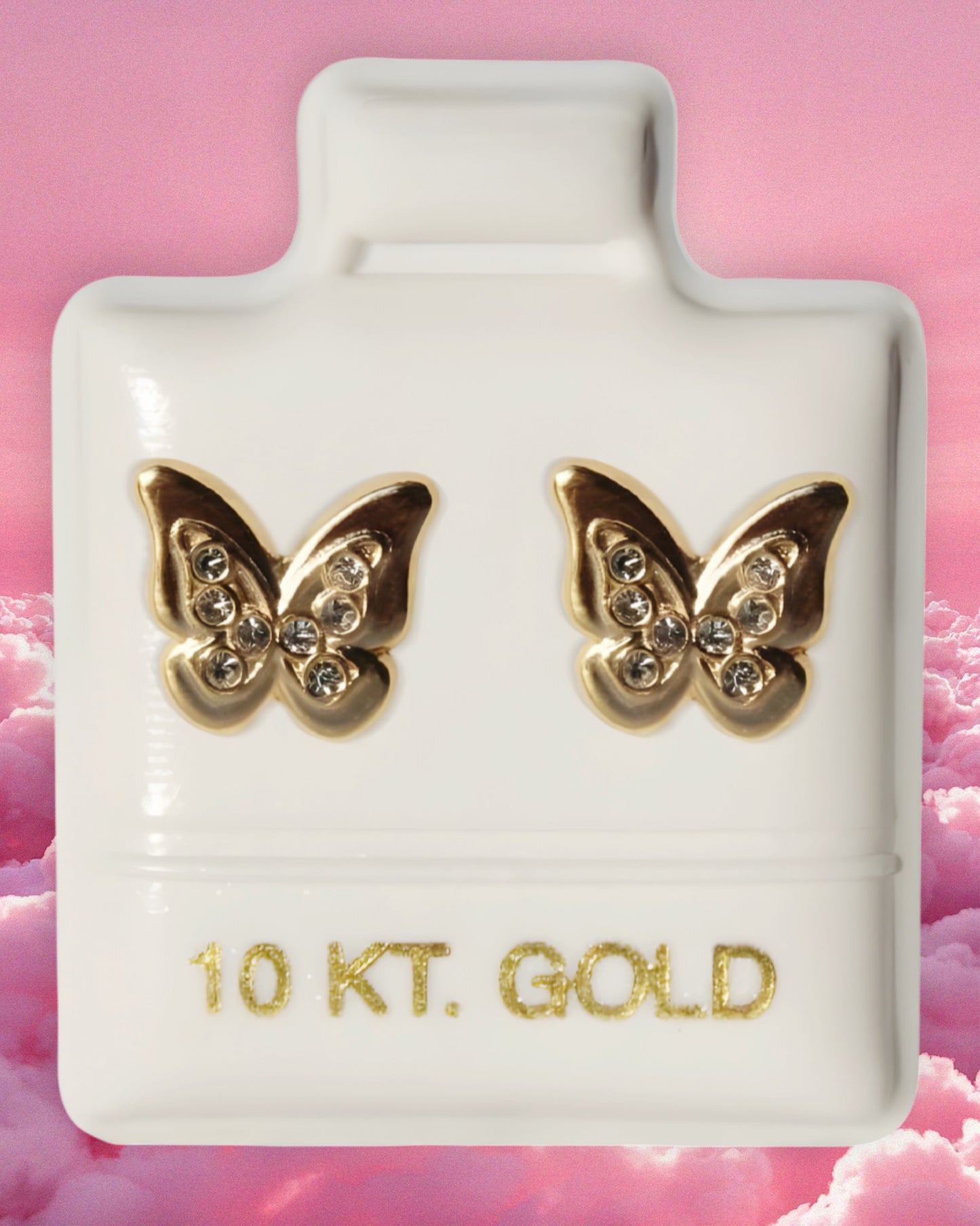 Mariposa con piedra