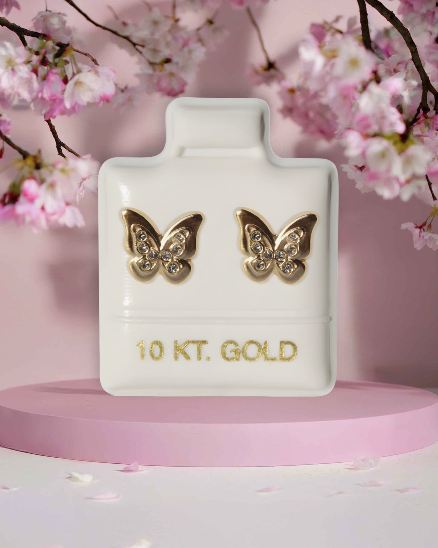 Mariposa con piedra