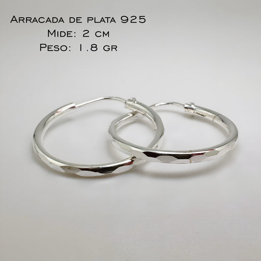 Arracada Facetada 2 cm