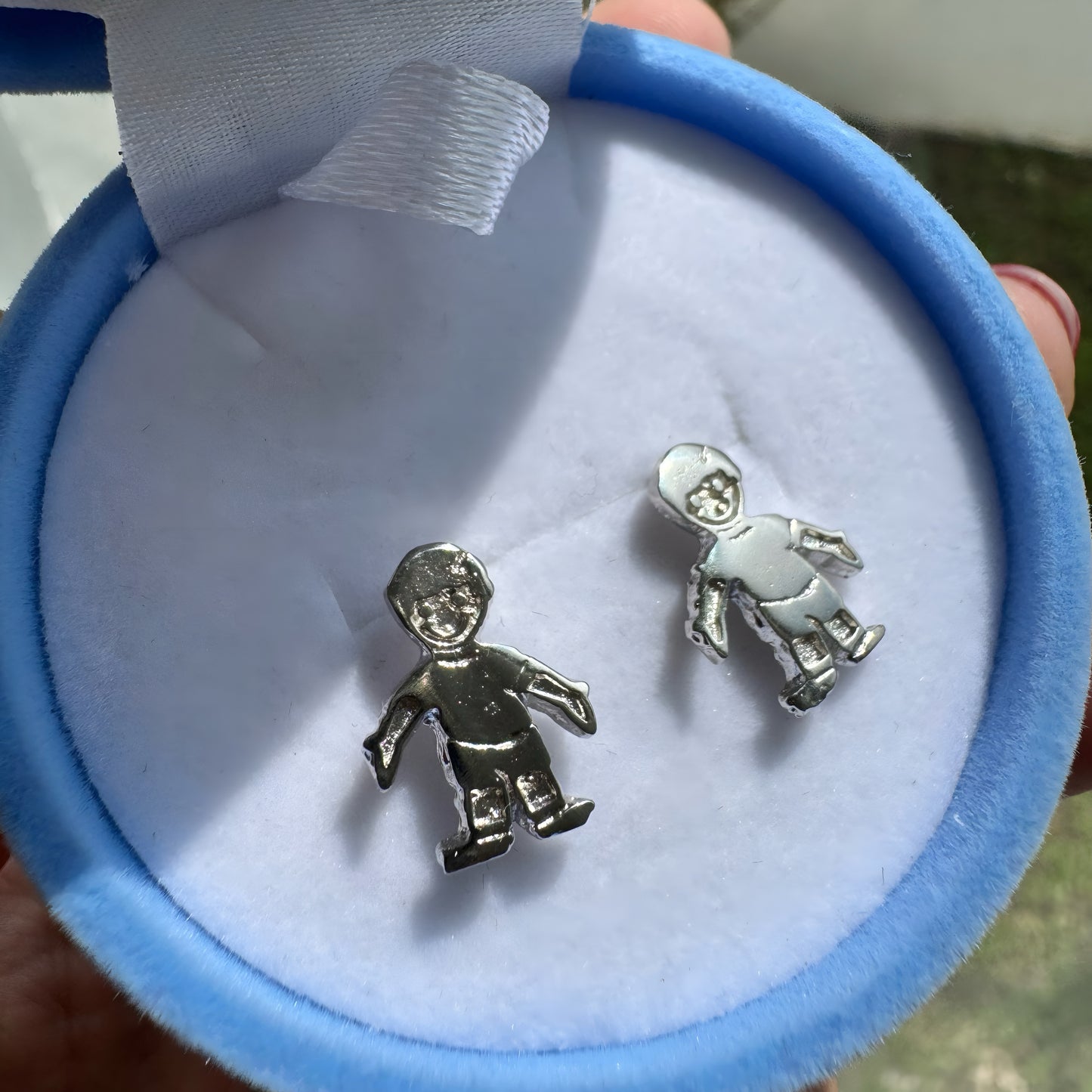 Arete Niño Plata 925 con Rodio