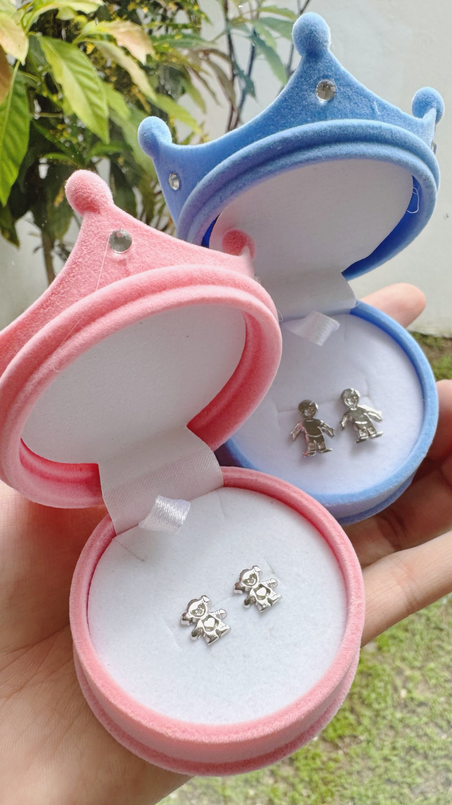 Arete Niño Plata 925 con Rodio