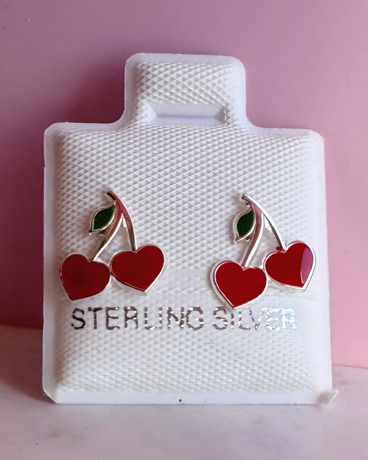 Arete Broquel Cereza 🍒